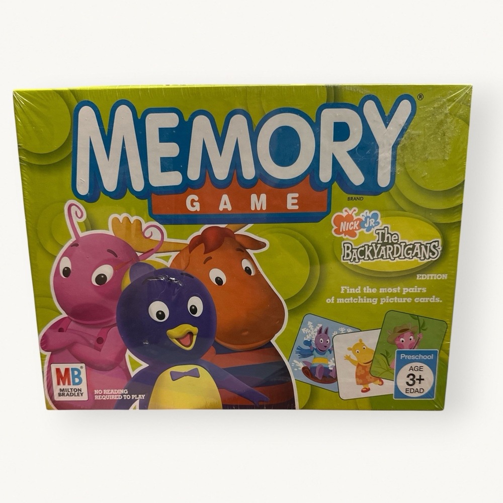 The Backyardigans Memory Game Milton Bradley 2005 Sealed Instructions Nick